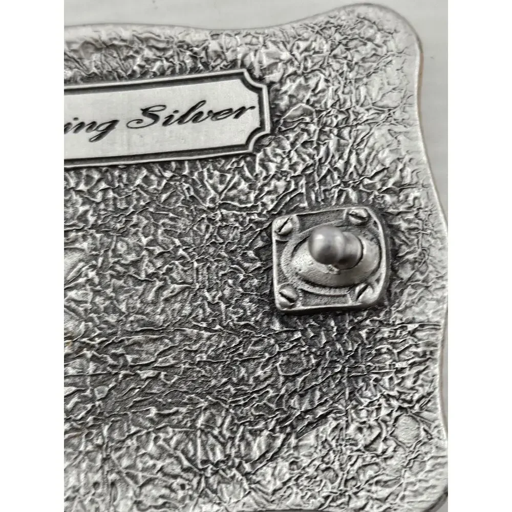 Vintage Storming Silver Trophy Belt Buckle Western Cowboy/Cowgirl